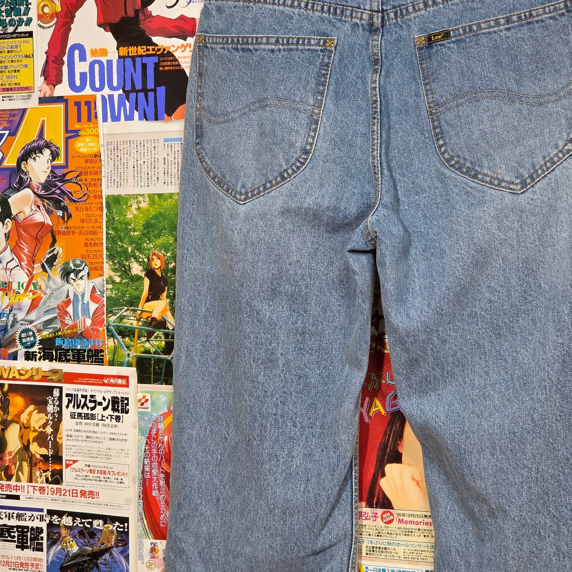 리 연청 데님 팬츠 상품이미지3