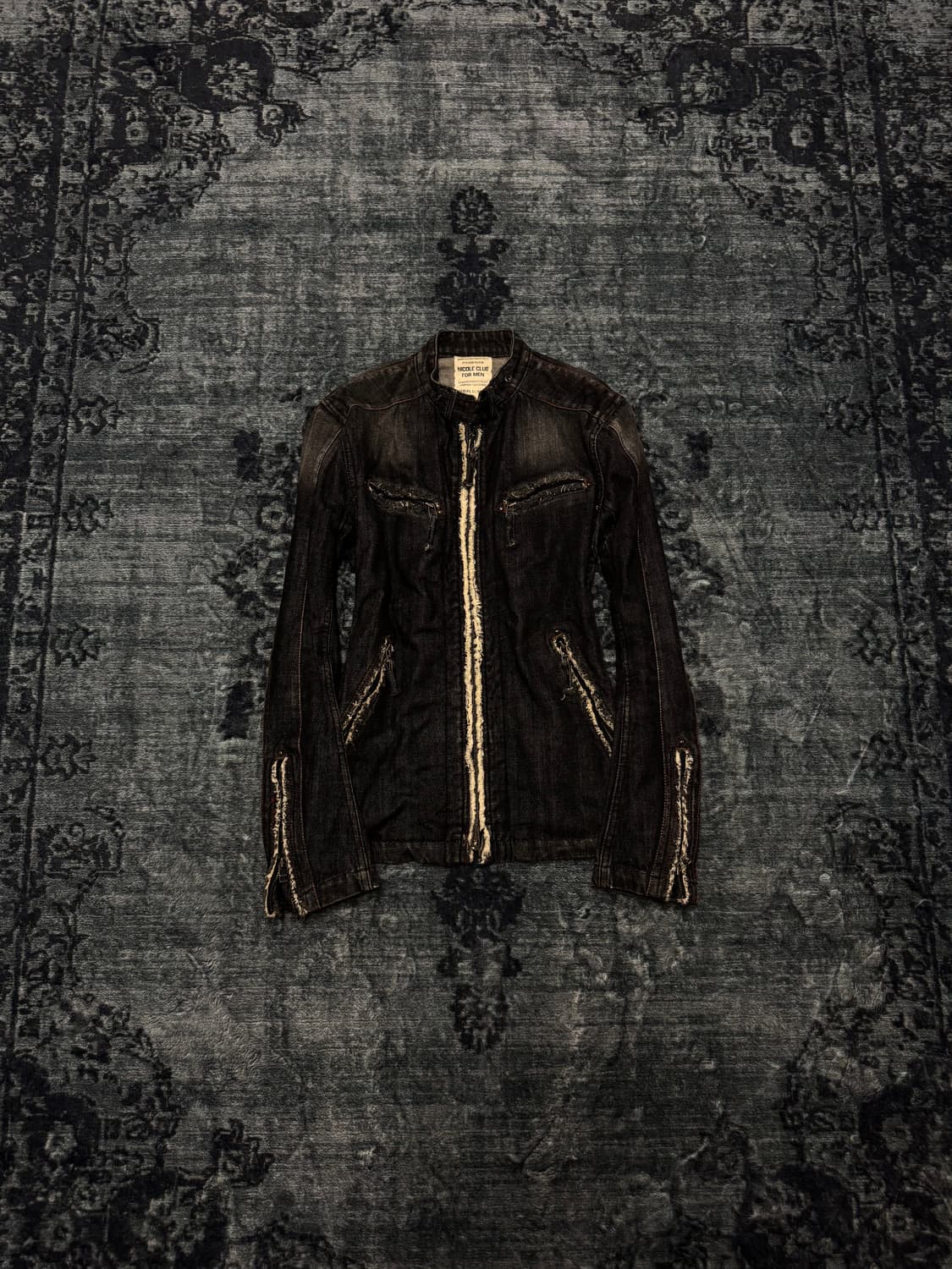 Nicole club for men grunge denim jacket 상품이미지1