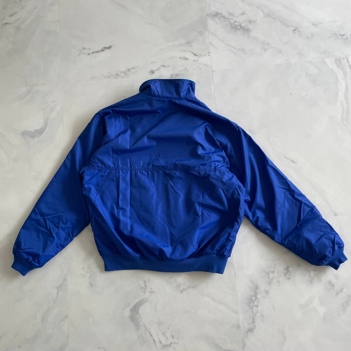 90s 파타고니아 쉘드 신칠라 봄버 웜업 자켓 코발트블루/틸그린 L사이즈 상품이미지2