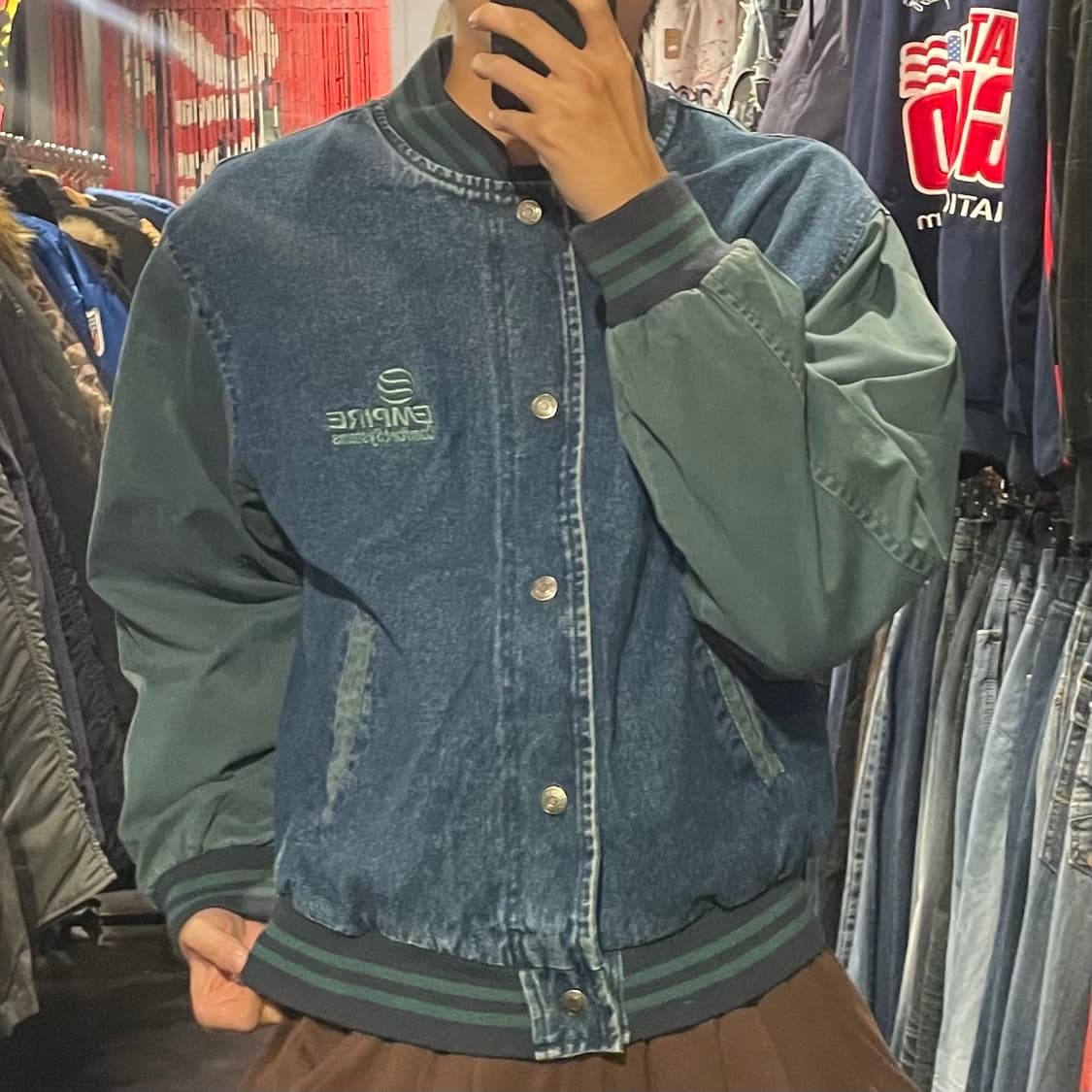 [IM] VTG 데님 바시티 자켓 상품이미지2