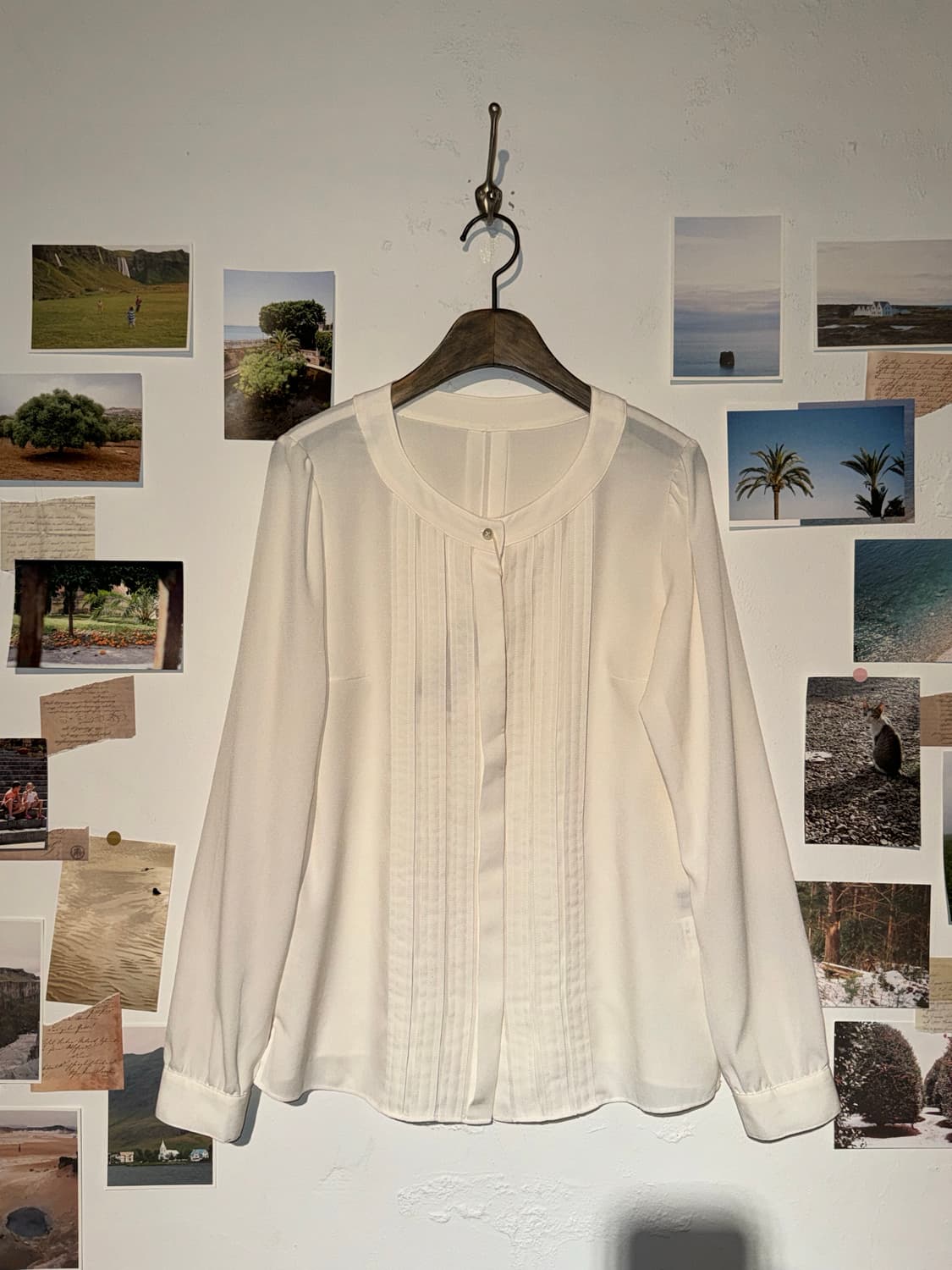 paul stuart 핀턱 블라우스 상품이미지1