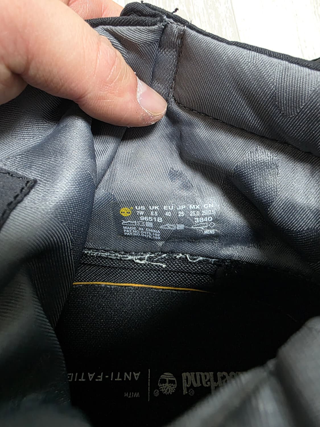 [250~255]팀버랜드 6인치 블랙 롤탑부츠 상품이미지8