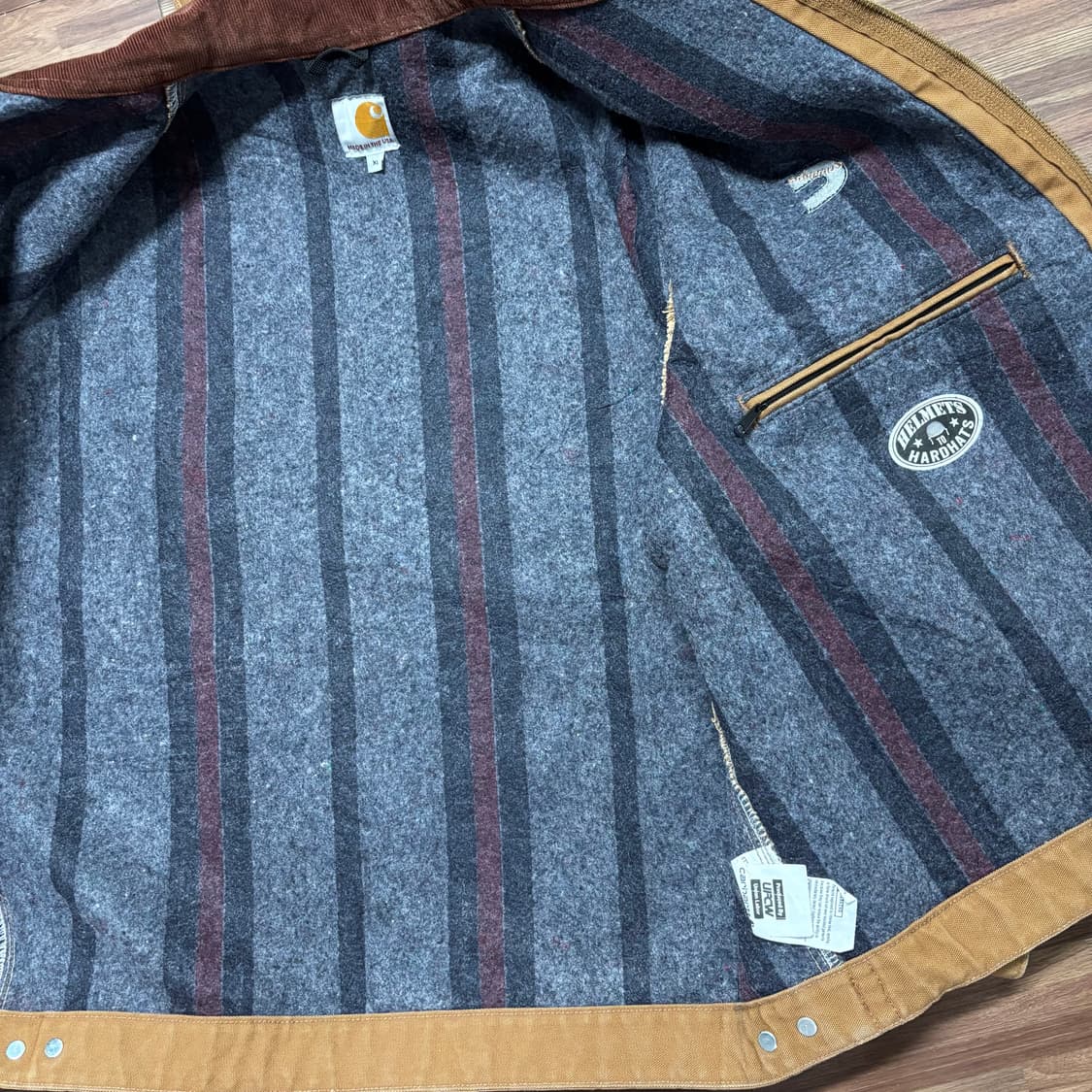 미제 칼하트 brn 브라운 j001 디트로이트 워크 자켓 xl 상품이미지7