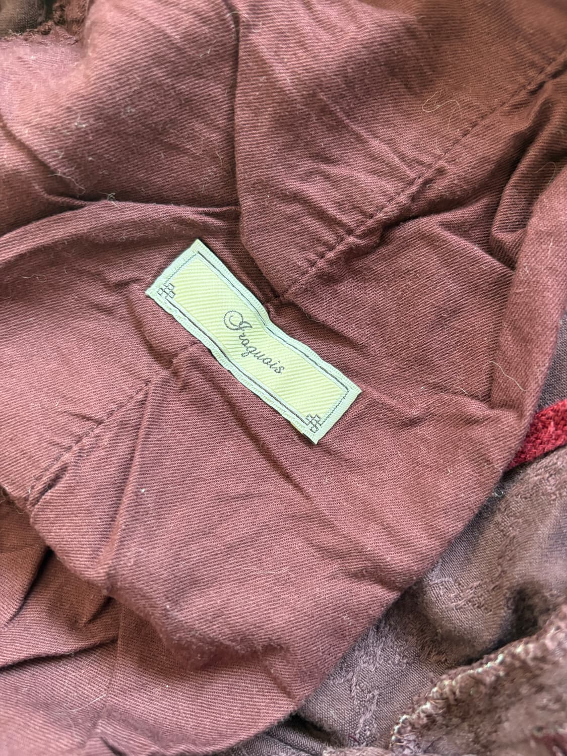 Iroquois 이로쿼이 자카드 버건디 팬츠 상품이미지5