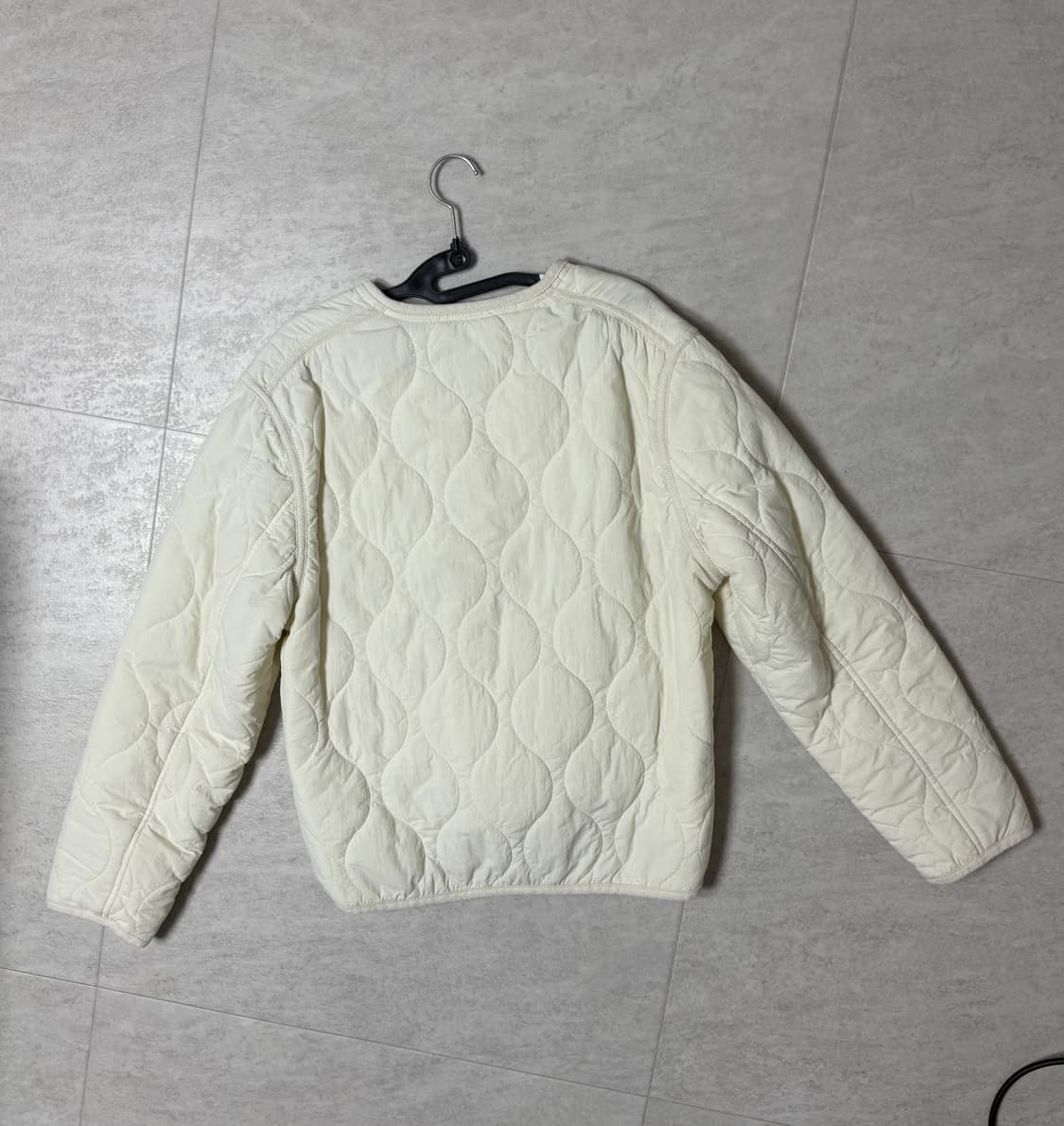 후아유 퀄팅 자켓 아이보리 상품이미지2