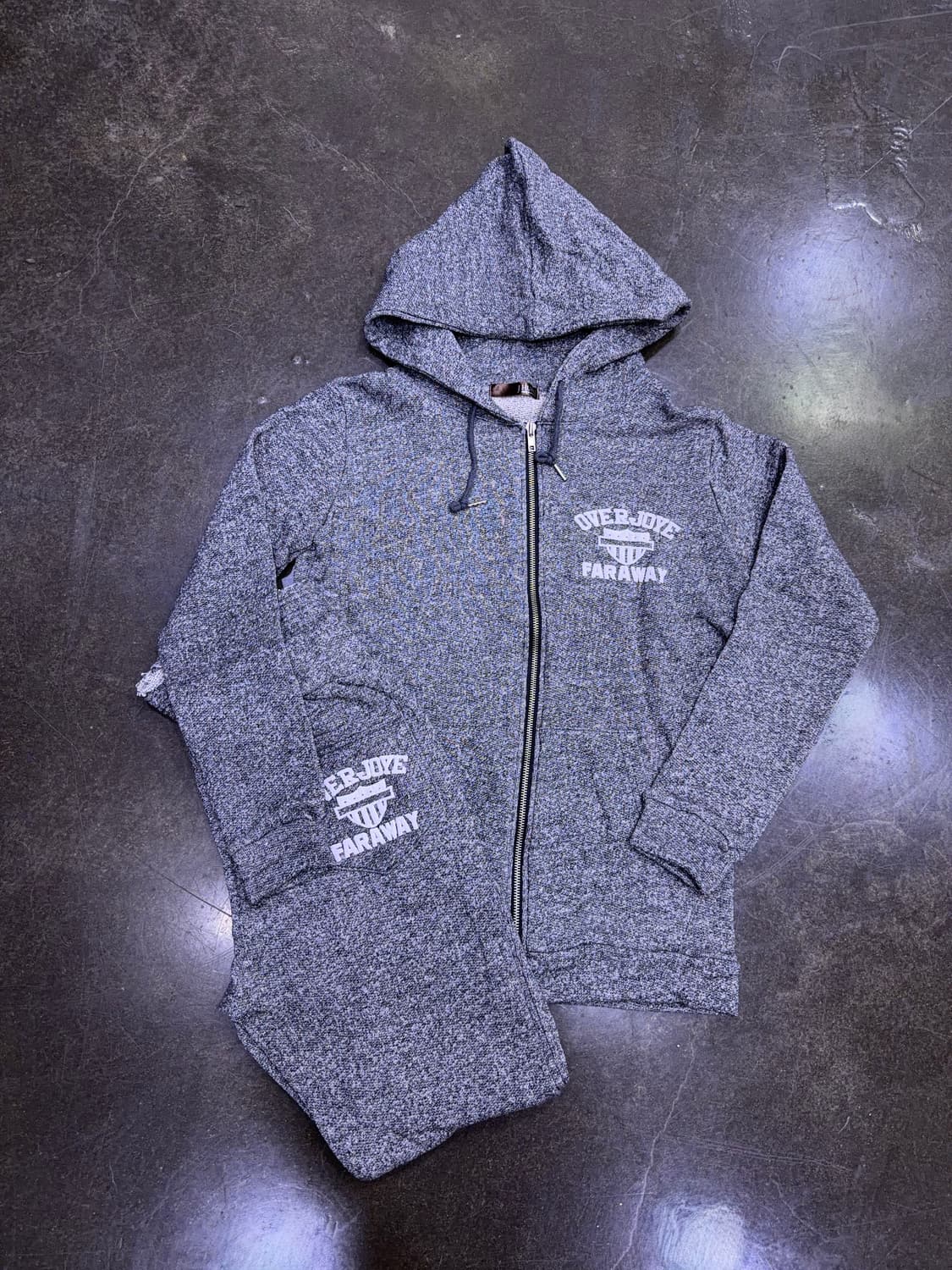 제이후쿠 OVER-JOYE 후드집업 셋업 트레이닝 먹색 M 상품이미지1