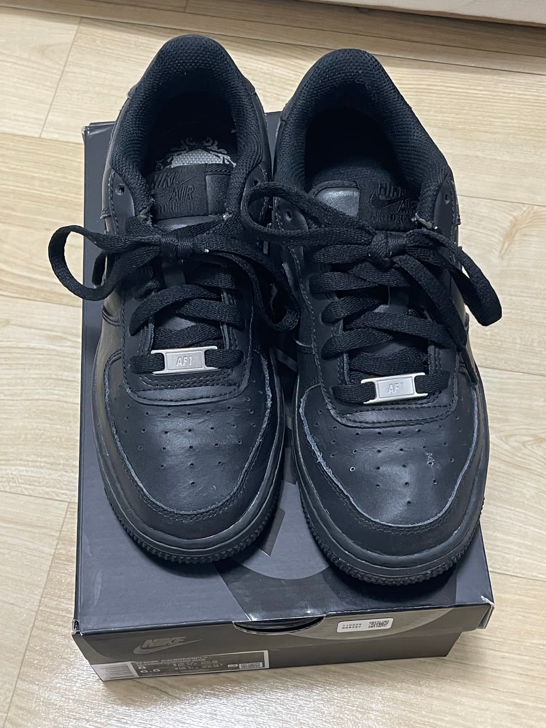나이키 에어포스 블랙 230 상품이미지1