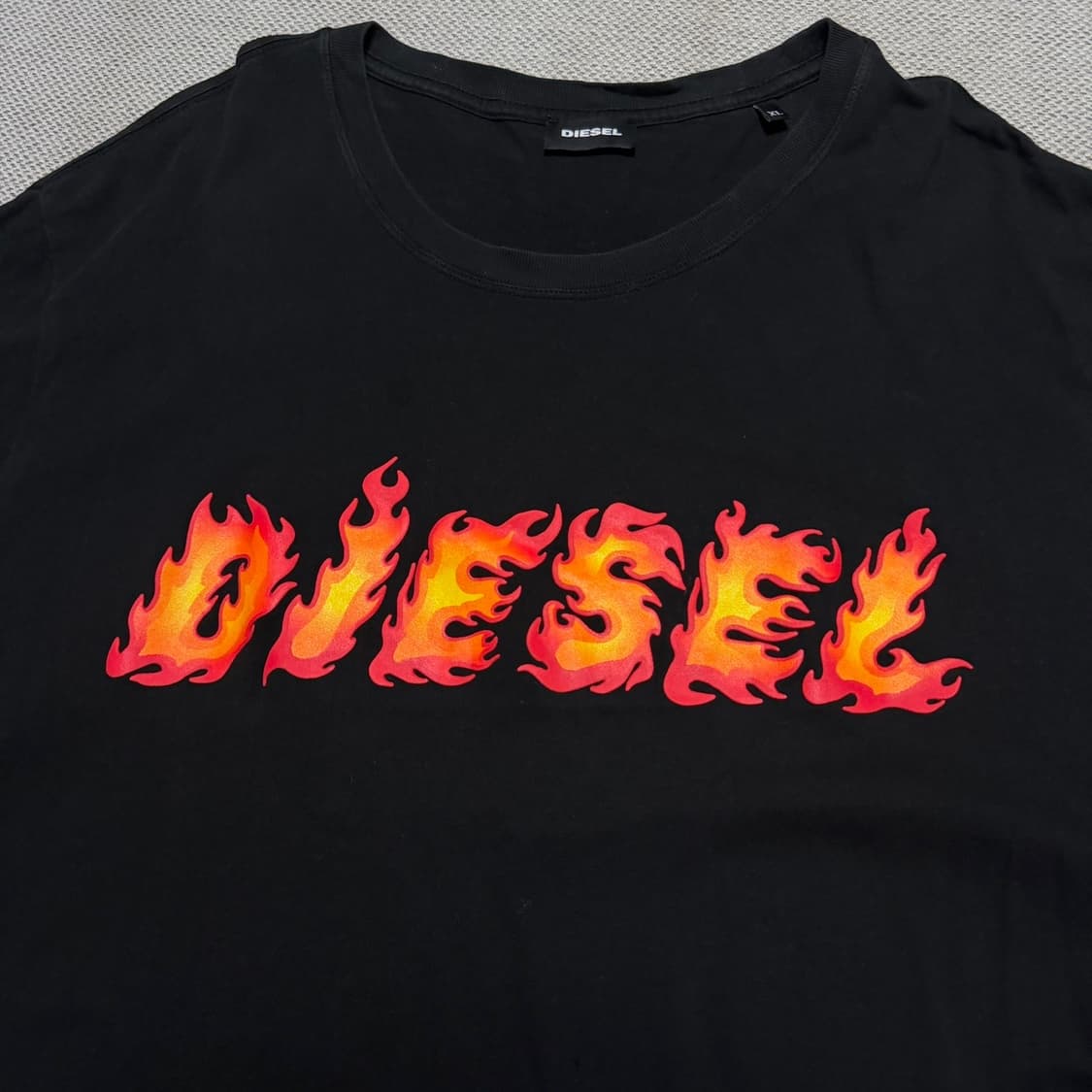 디젤 플레임 로고 반팔 티셔츠 상품이미지3