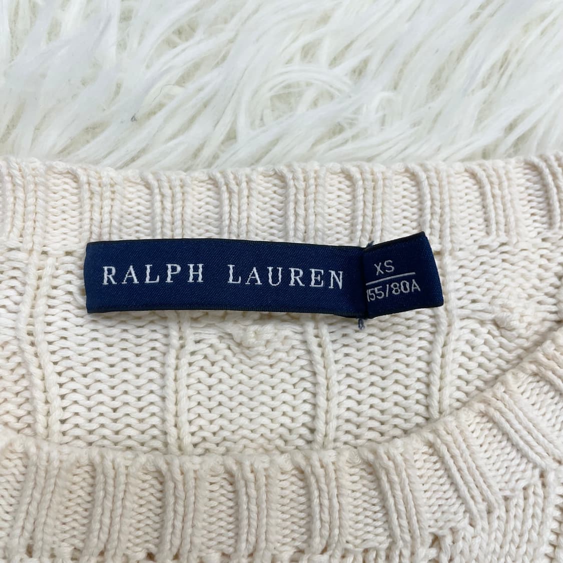 폴로 랄프로렌 포니 로고 케이블 라운드 니트 상품이미지4