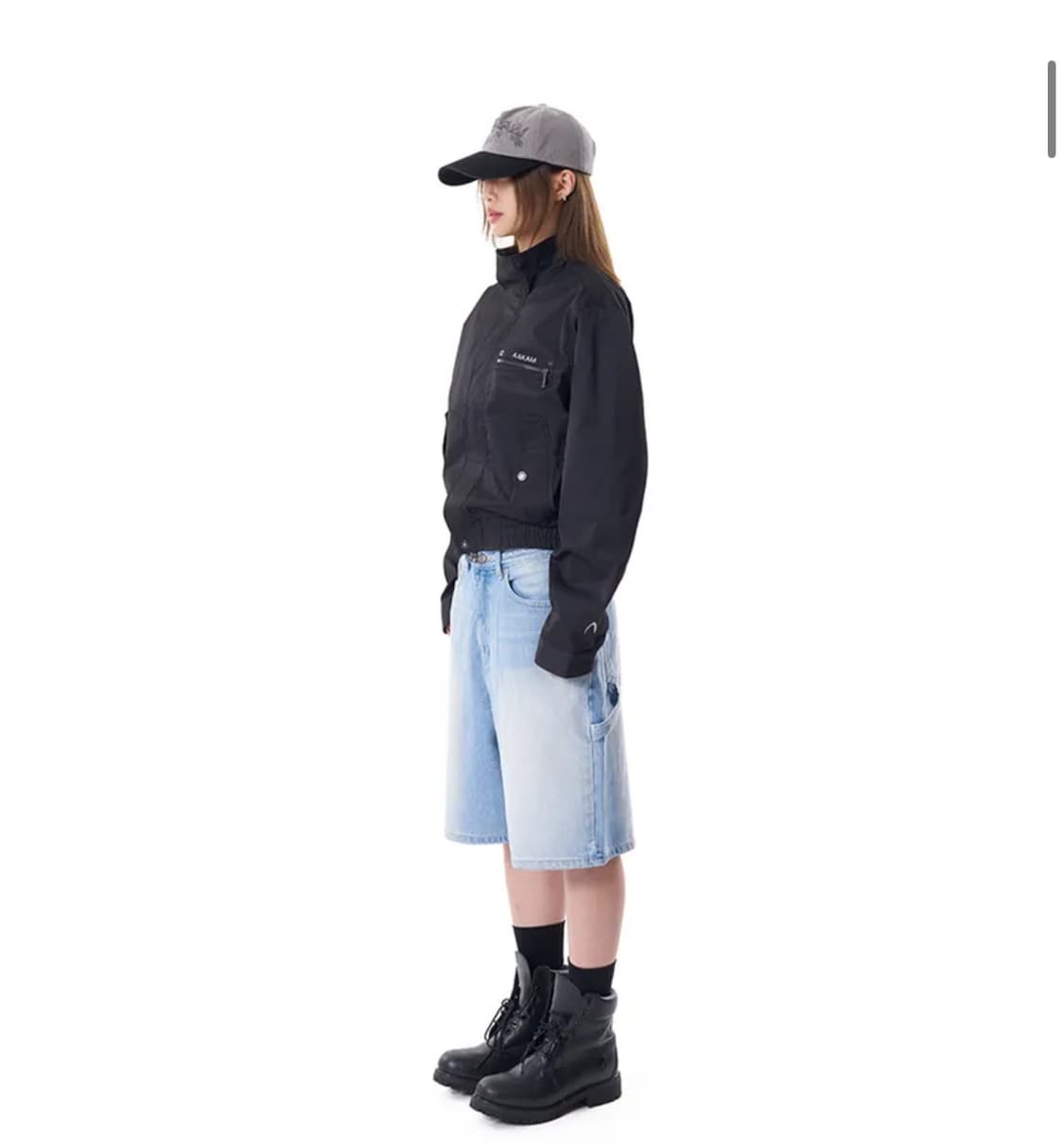 아캄 하이넥 자켓 1사이즈 High-Neck Button Jacket 상품이미지3