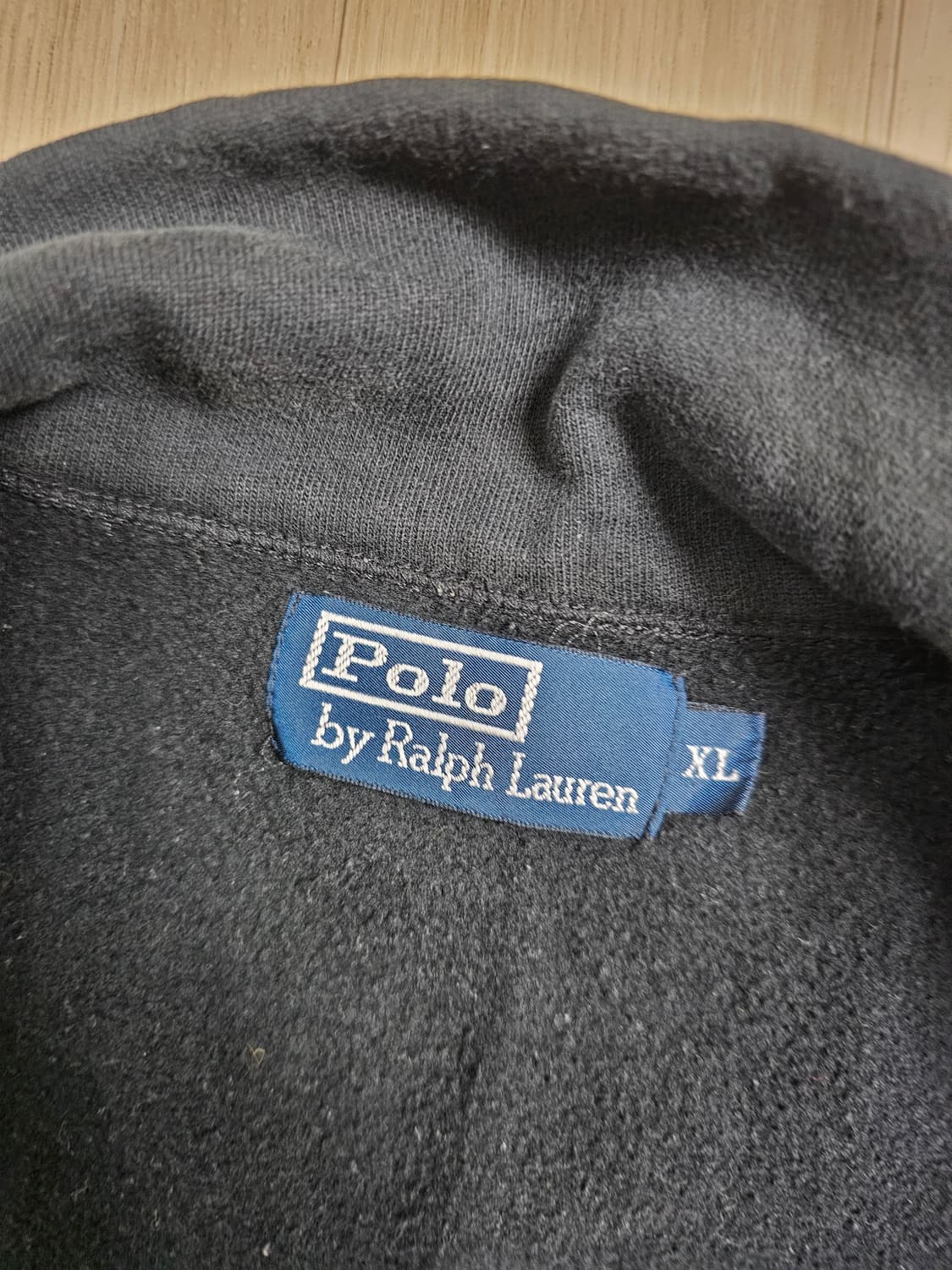 [XL] 90s 폴로 랄프로렌 블랙 코튼 풀집업 자켓 상품이미지4