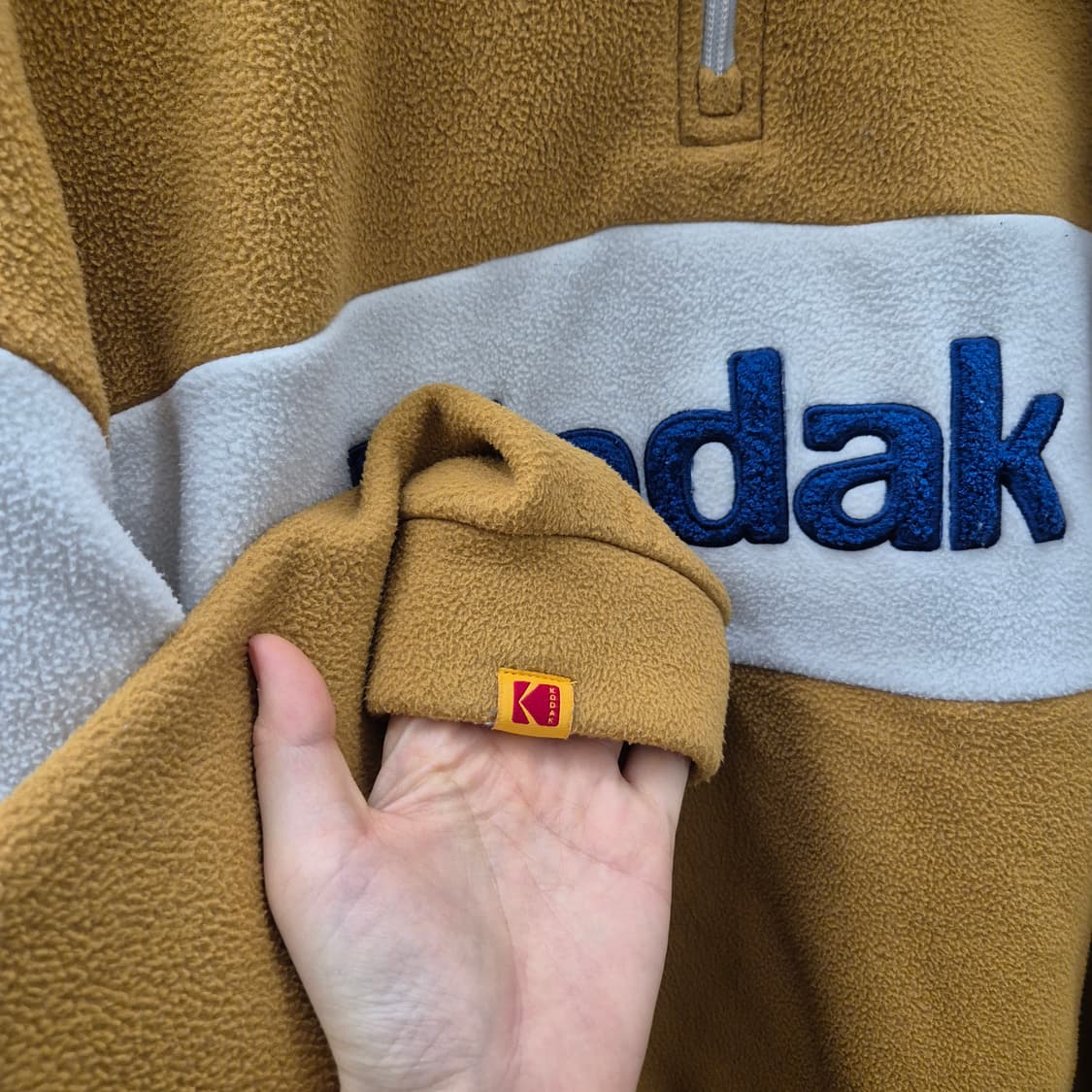 코닥 어패럴 에센셜 폴리스 반집업 맨투맨 S 상품이미지10