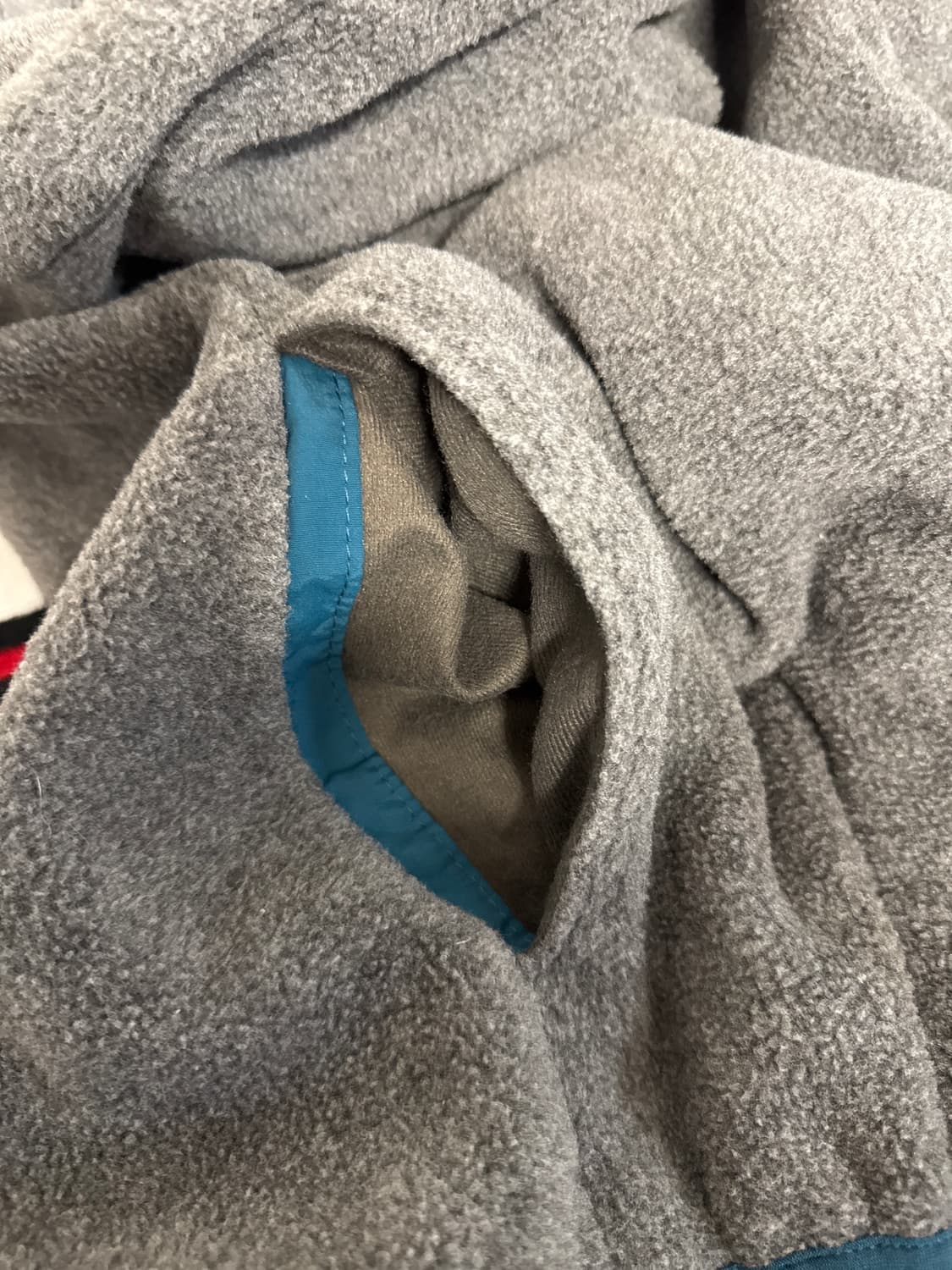 엘엘빈 스냅 티 플리스 풀 오버 그레이 앤 틸 상품이미지5