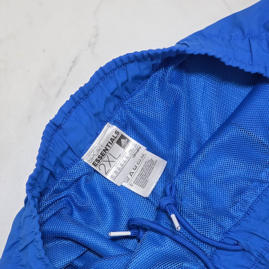 2XL 아디다스 빅사이즈 우븐 쇼츠 반바지 블루 상품이미지4