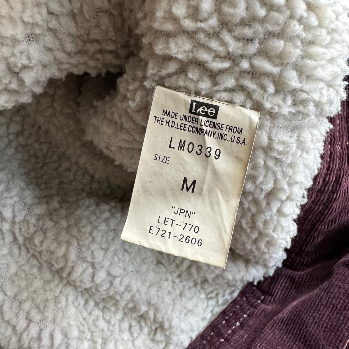 리 로고 코듀로이 쉐르파 트러커 자켓 상품이미지10