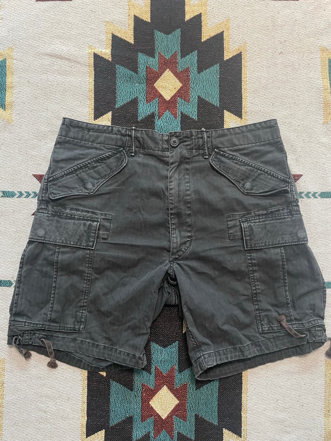 RRL 밀리터리 블랙 카고 숏팬츠(33) 상품이미지1