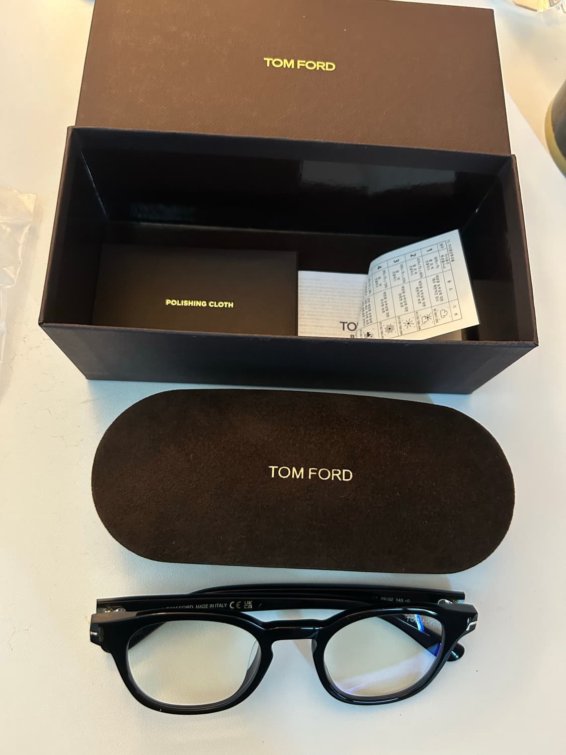 새상품 톰포드 TF6000 안경 블랙 상품이미지6