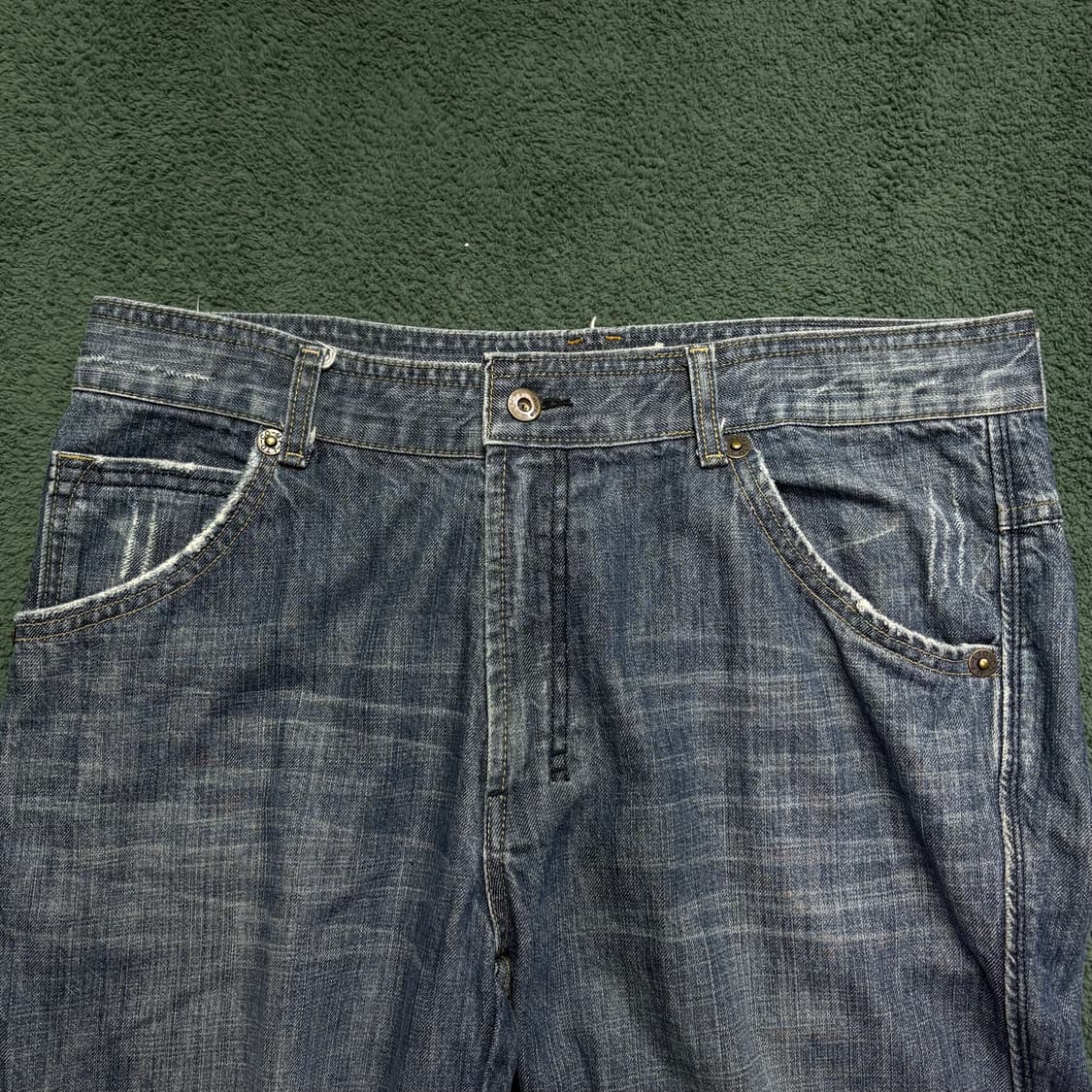 빈티지 중청 카고 데님 팬츠 상품이미지4