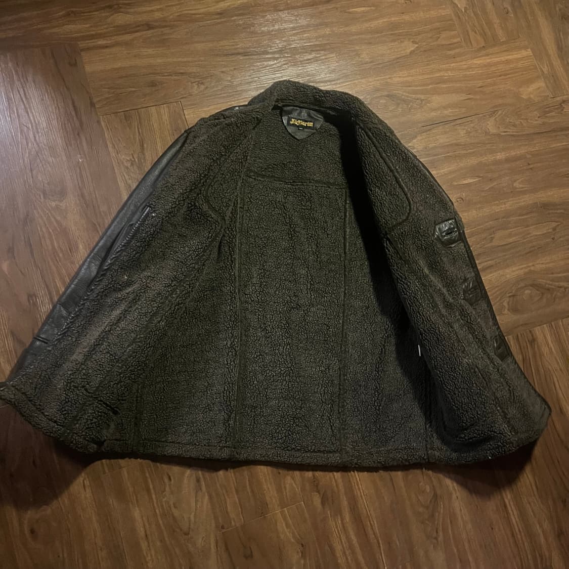 (착샷) Sir Baron 카우 레더 무스탕 xl 상품이미지5