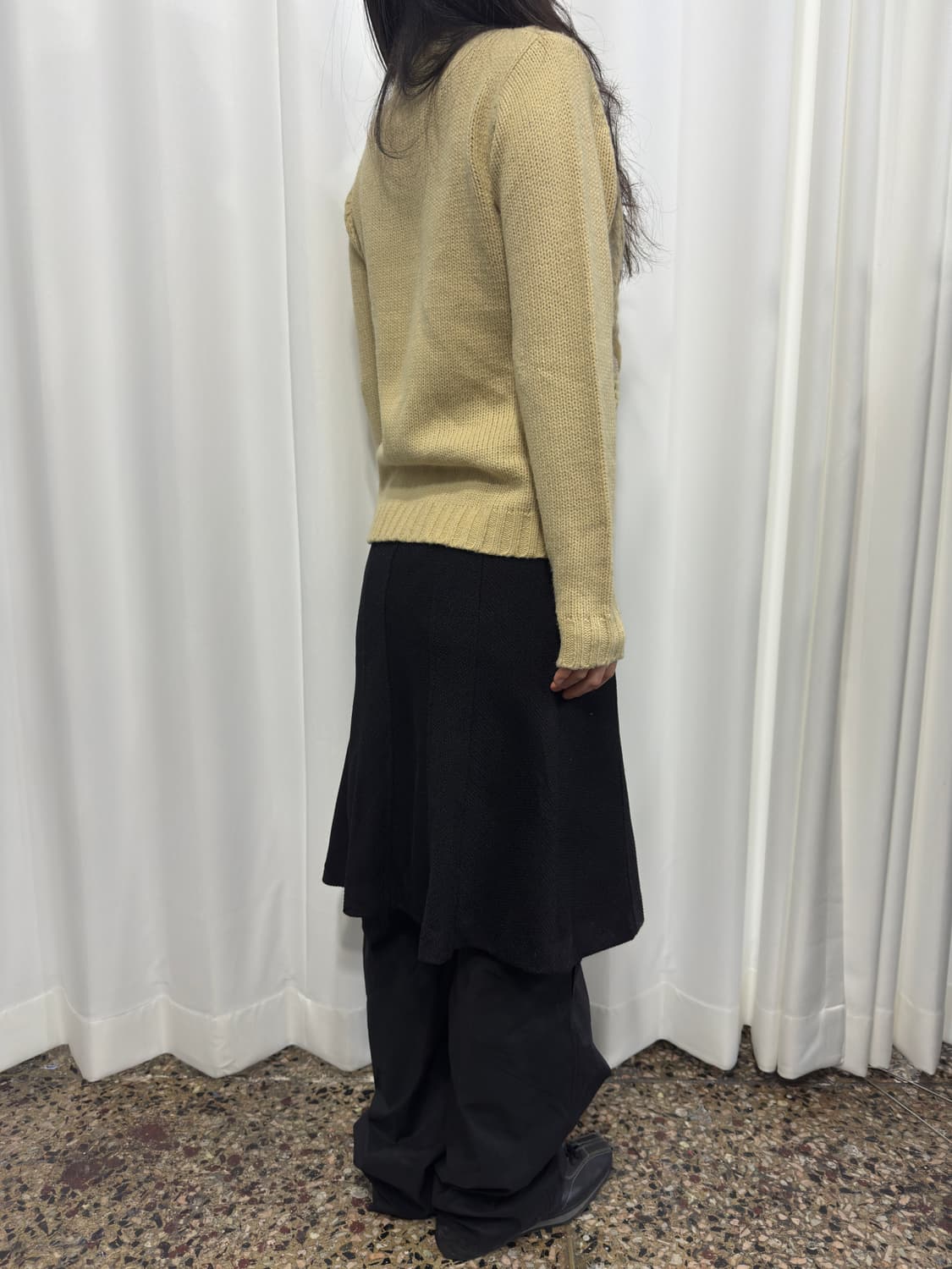 design knit twoway zipup 상품이미지4