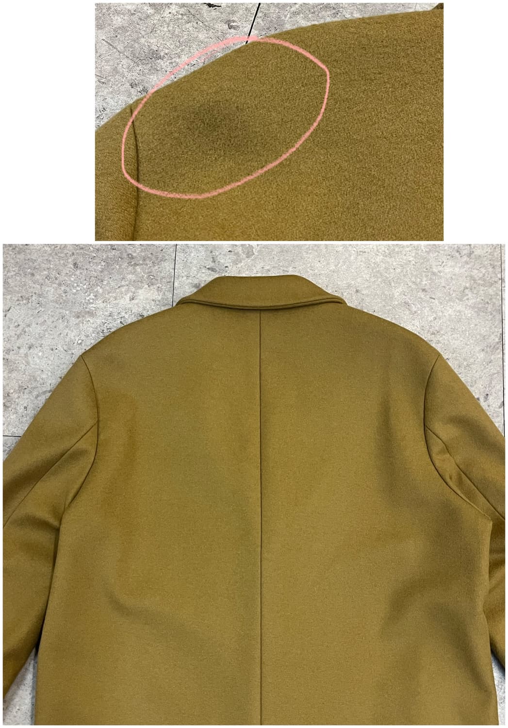 인사일런스 울 캐시미어 롱코트 카멜 M #csz3419 상품이미지8