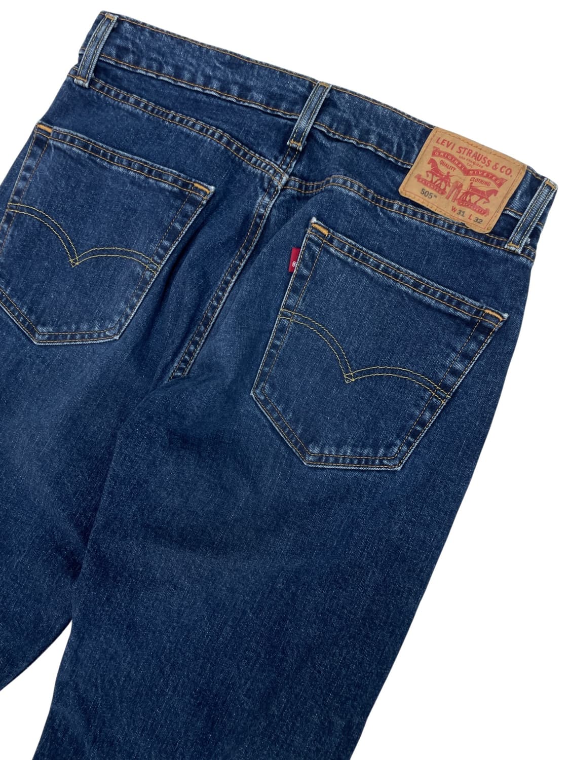 [31x32] 리바이스 505 중청 데님 팬츠 스트레이트 핏 상품이미지4
