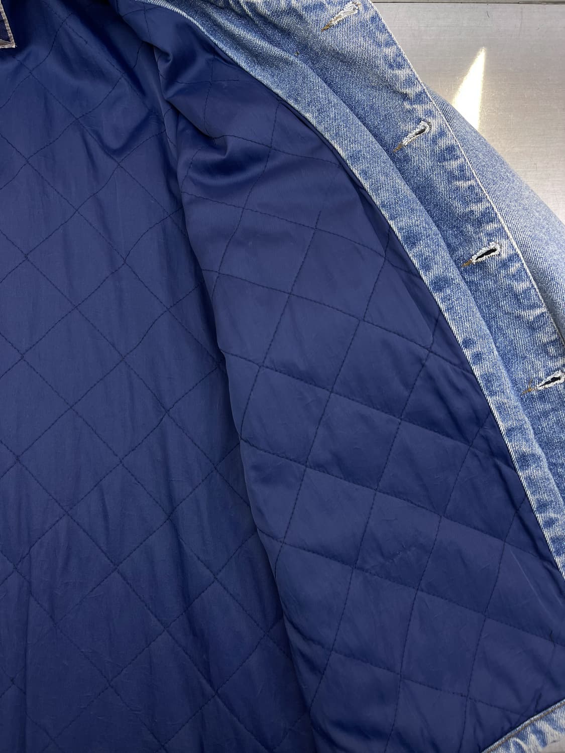 WDR 90s 퀄티드 데님 초어 자켓 상품이미지7