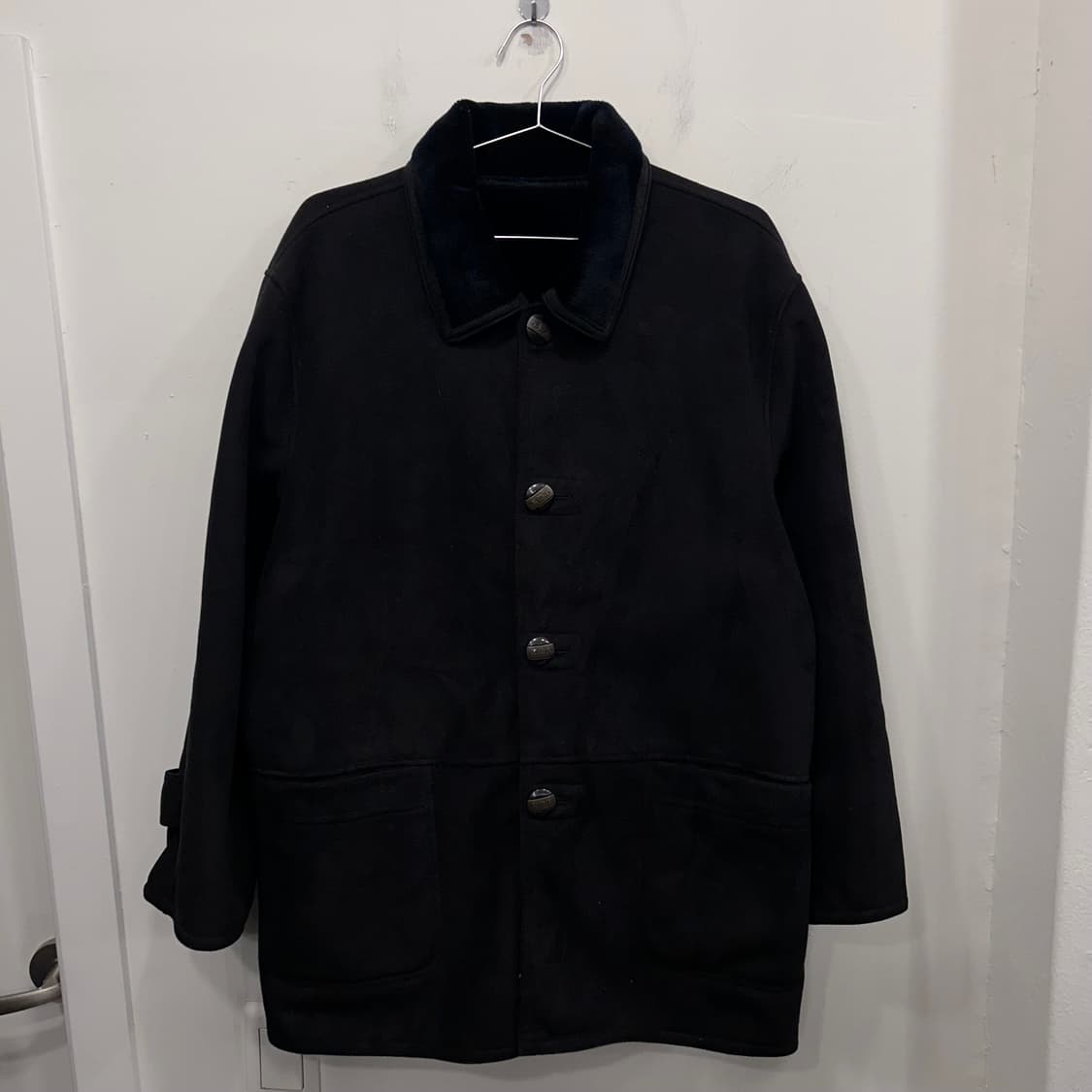 B.O CLUB 밍크헤어 스웨이드 무스탕 하프코트 상품이미지2