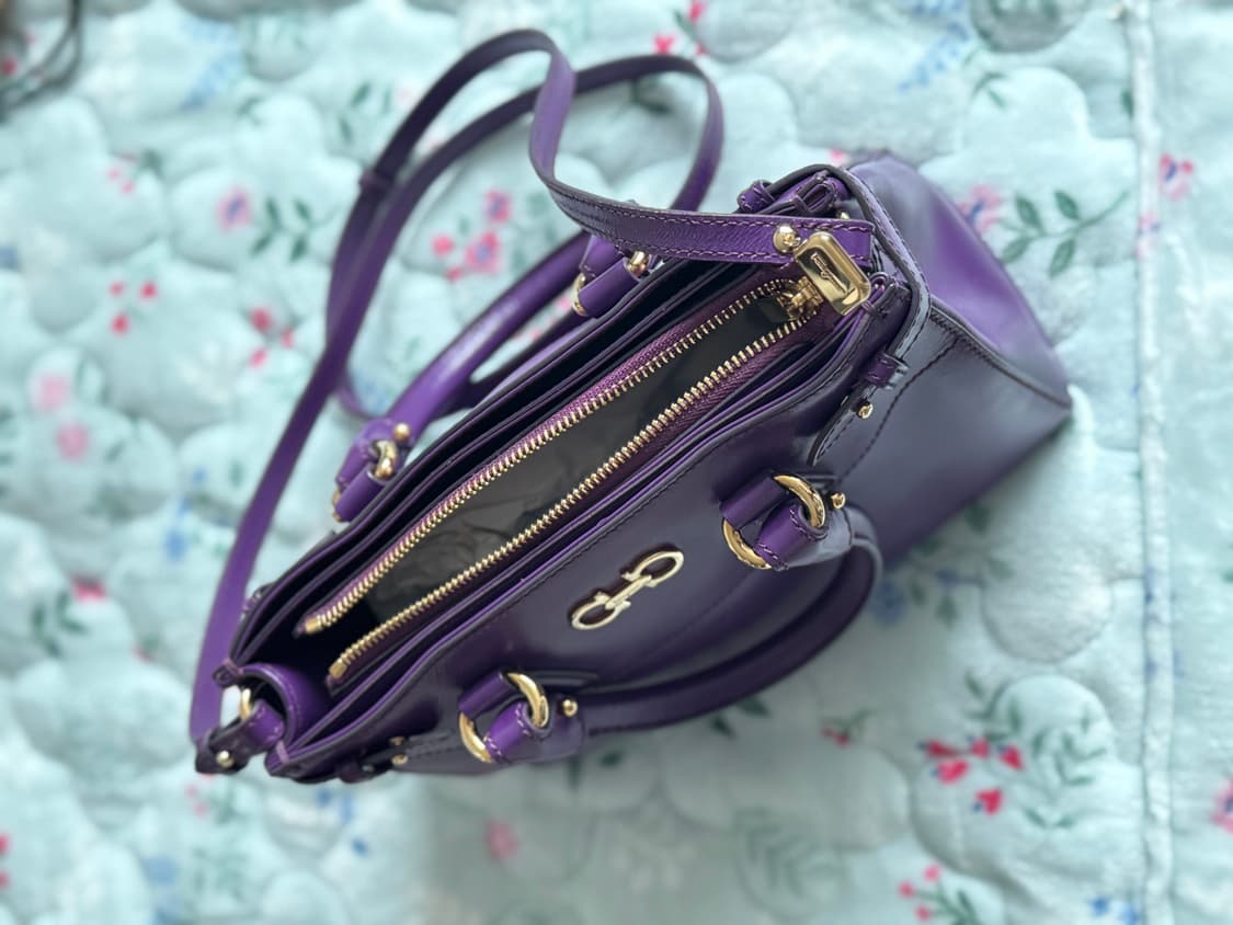 살바토레 페레가모 퍼플 베키 토트백 상품이미지2