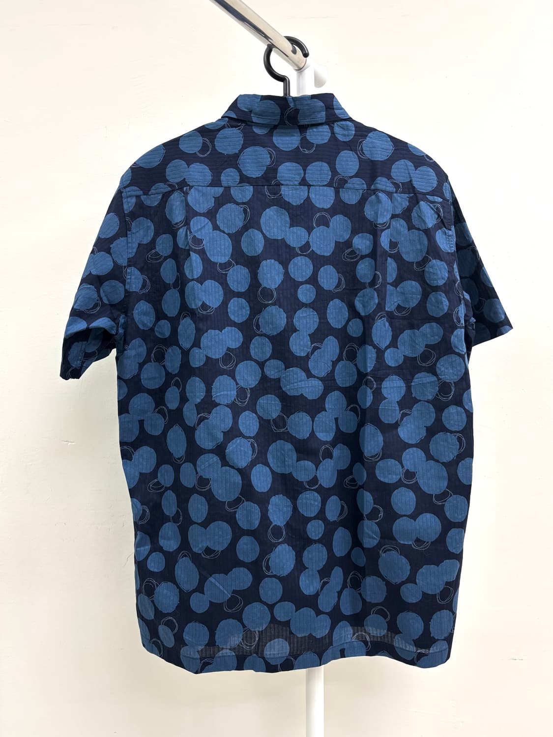 빈티지 야마모토 칸사이 블루 도트 셔츠 상품이미지6