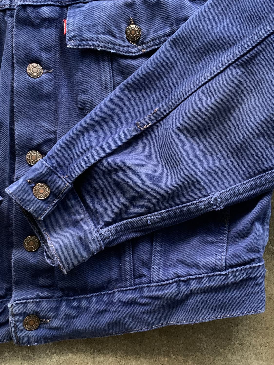 90s 리바이스 70598 빅 패치 데님 트러커 자켓 상품이미지5