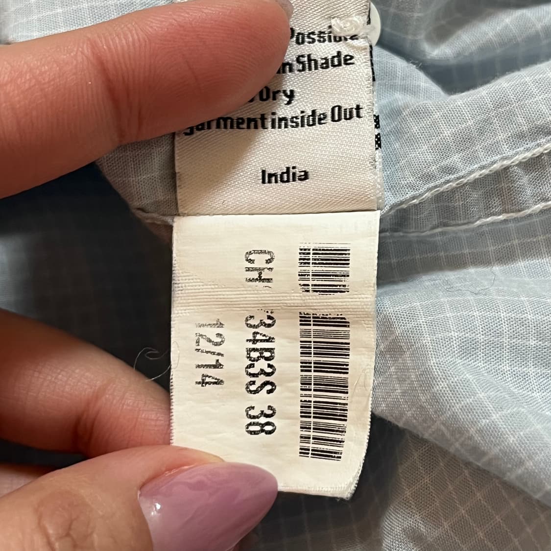 [정품] 라코스테 소라 실버로고 체크 셔츠 [ 38 ] 상품이미지6