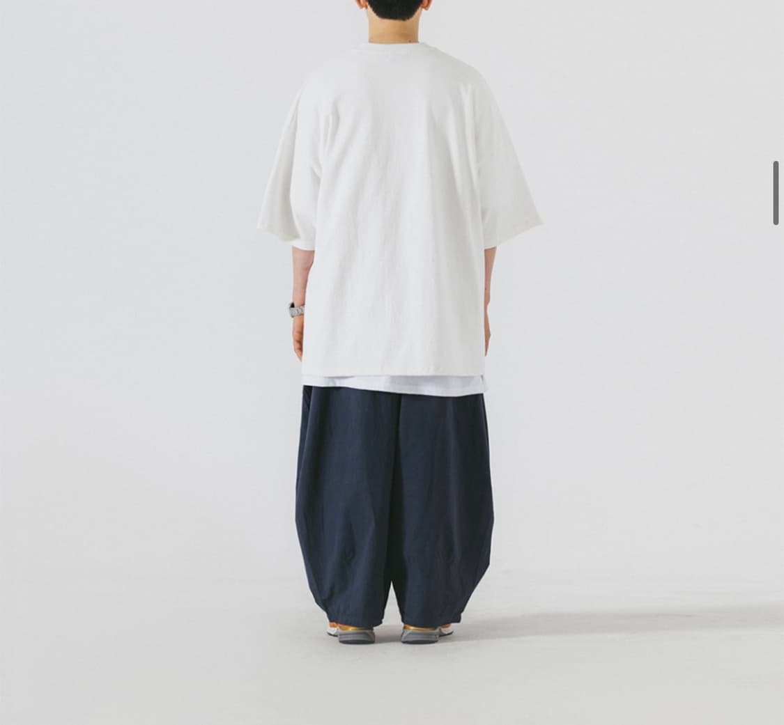 새상품 앵글런 벌룬 팬츠 네이비 상품이미지2
