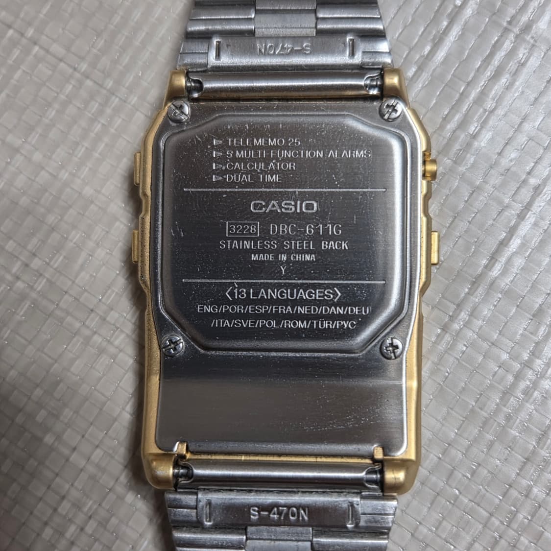 카시오 데이터뱅크 금장 상품이미지2