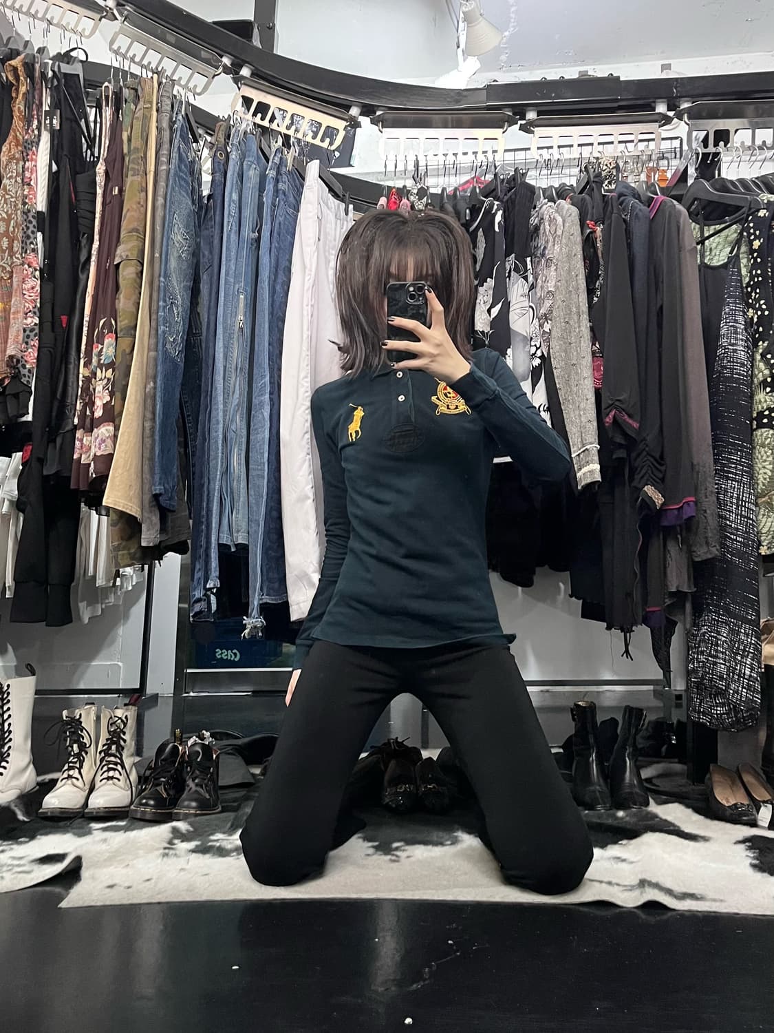 폴로 랄파 로렌 패치 카라 롱슬리브 상품이미지1