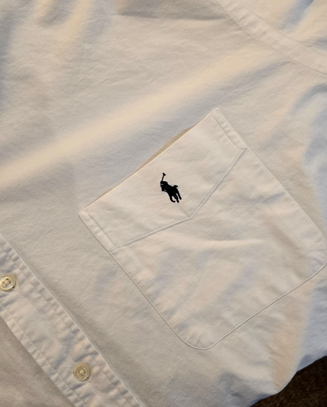 Polo BIG SHIRT 화이트 (폴로 빅셔츠) 상품이미지3