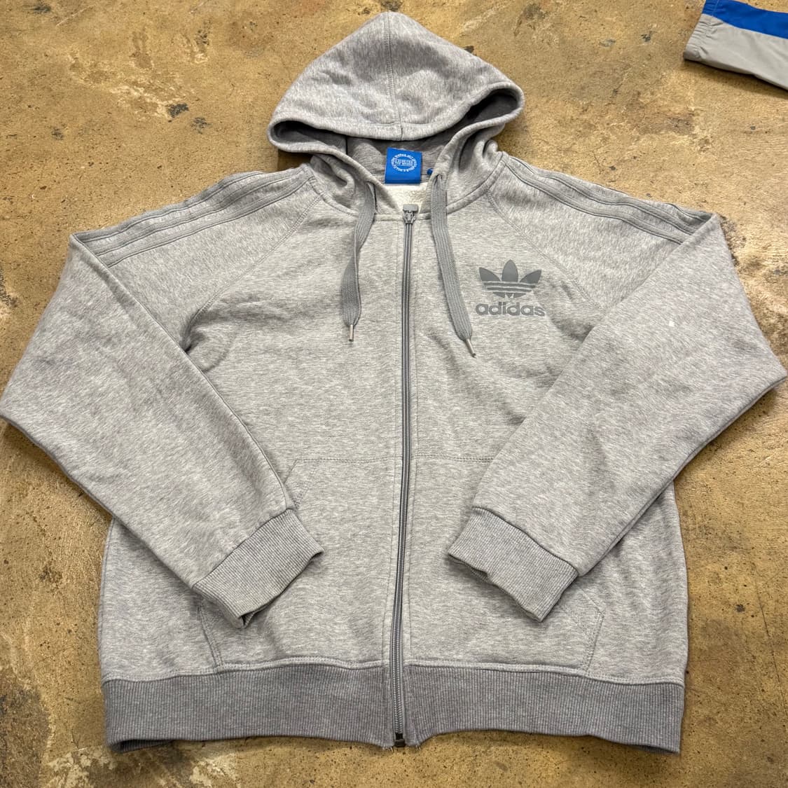 아디다스 오리지널 파이어버드 올 그레이 후드집업 상품이미지2