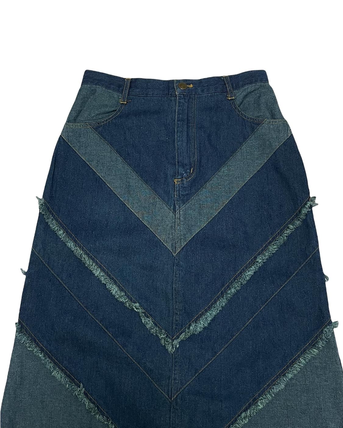 Denim detail long skirt  상품이미지2