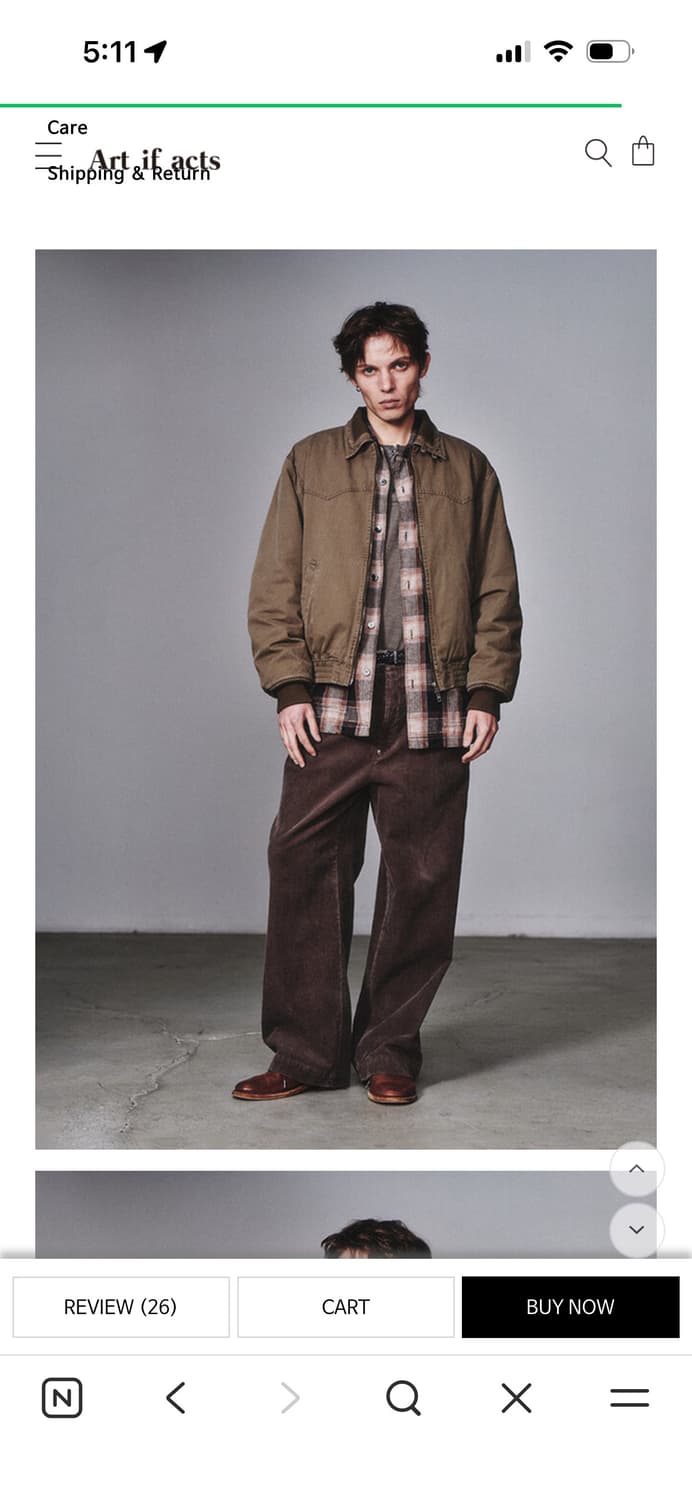 아트이프액츠 쉐르파 봄버 자켓 L 상품이미지3