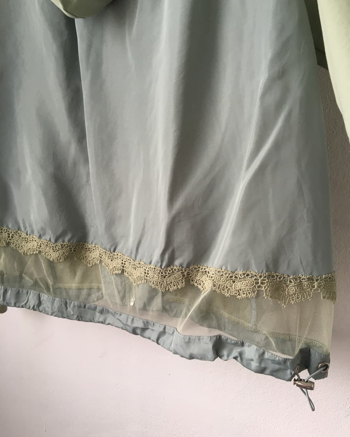 Lace trimming hood zip up 상품이미지4