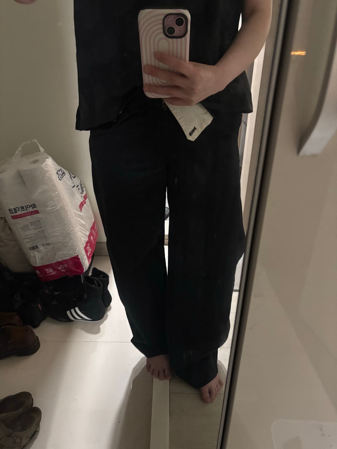 Uniqlo cotton wide pants 상품이미지1