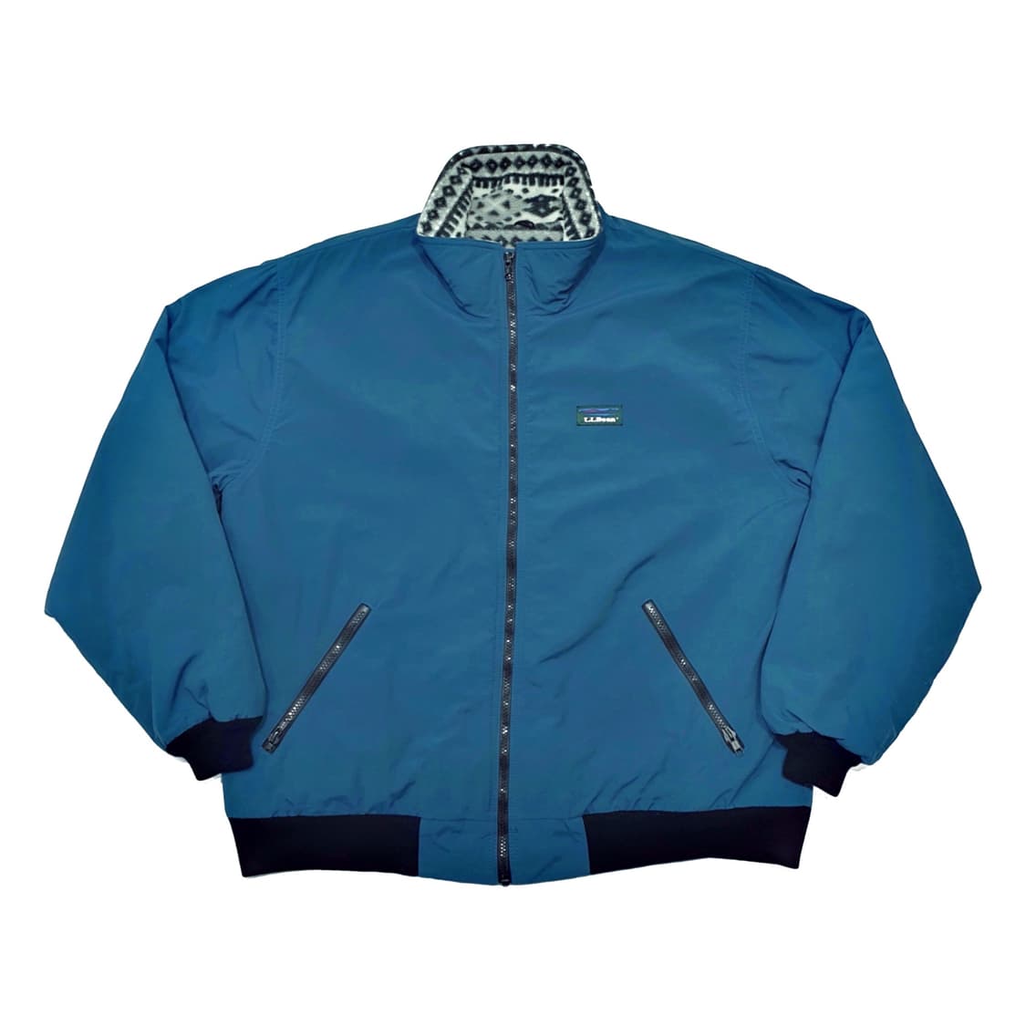 엘엘빈 빈티지 웜업 자켓 90s L (105) 아즈텍 봄버 상품이미지1