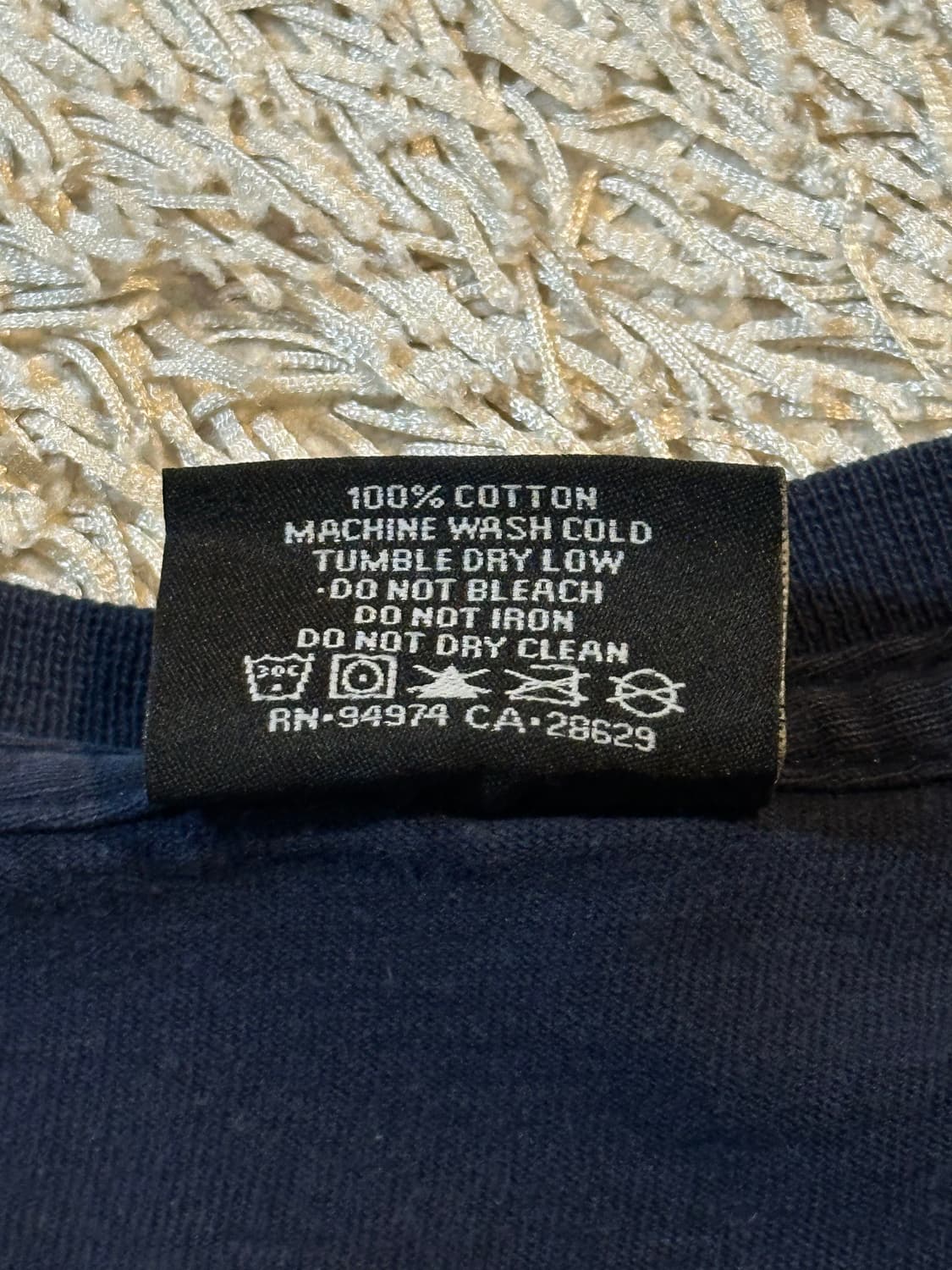 스투시 STUSSY 스펠아웃 반팔 티셔츠 네이비 상품이미지7