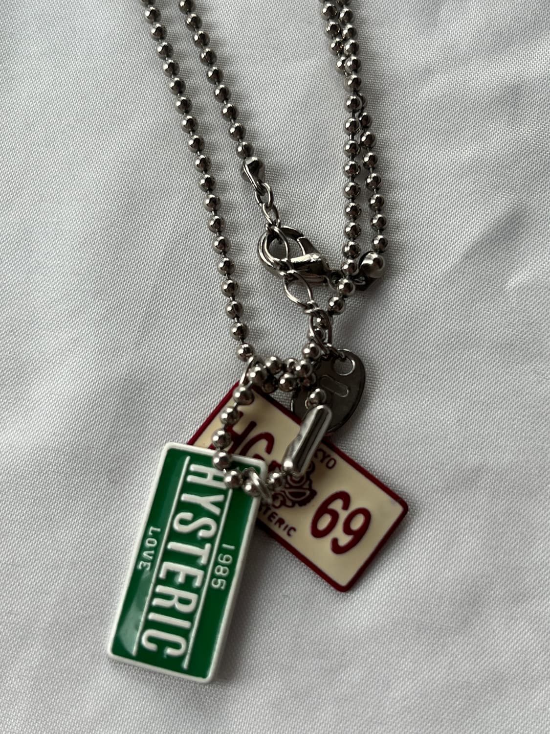 히스테릭 글래머 아카이브 번호판 체인 군번줄 체인 목걸이 상품이미지5