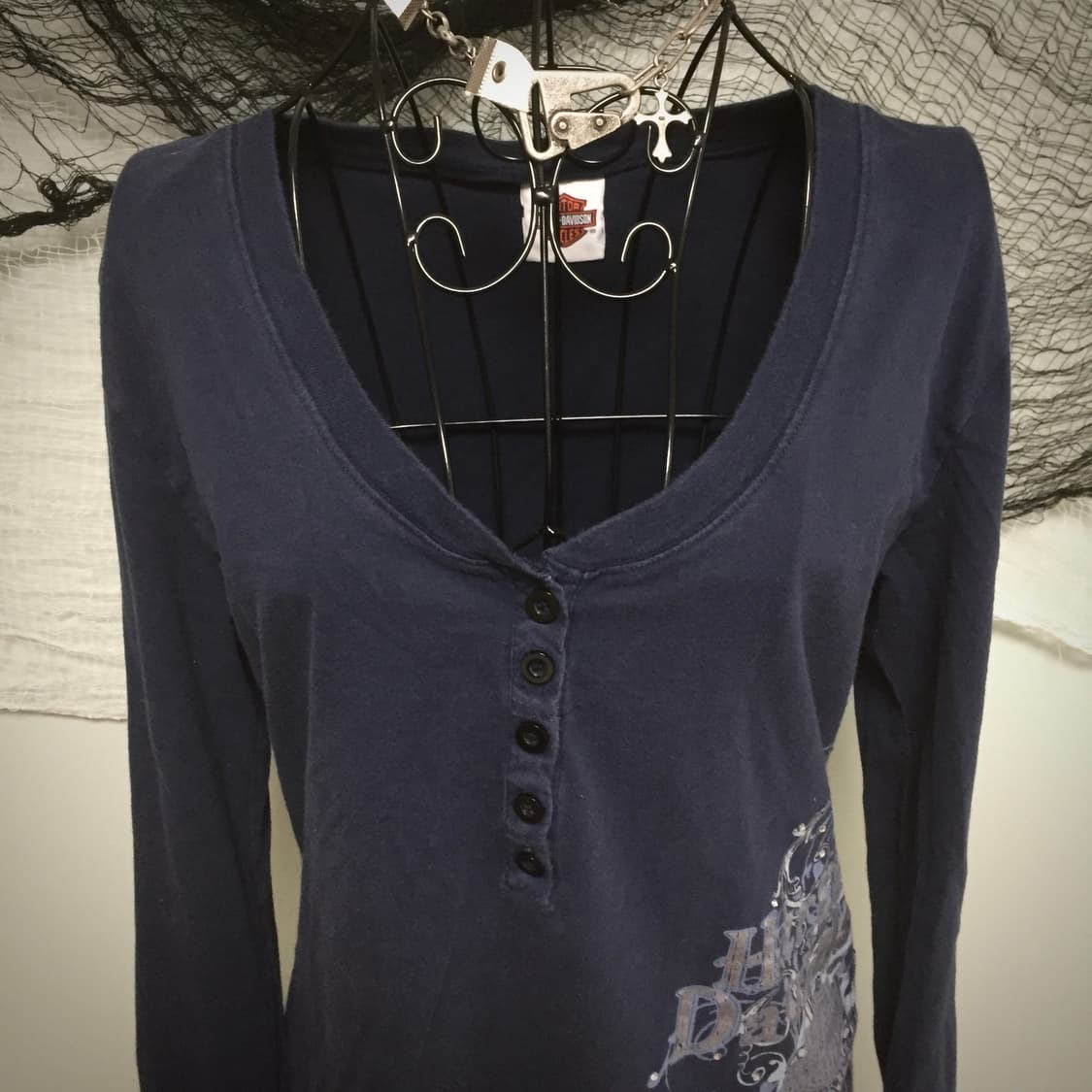 Harley Davidson detail printed Top 상품이미지3