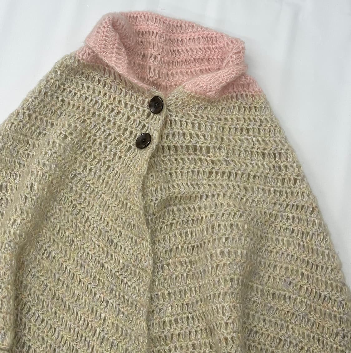 🫧하구미의 러블리 니트 케이프🫧 망토 판초 아우터 그런지 히피  상품이미지5