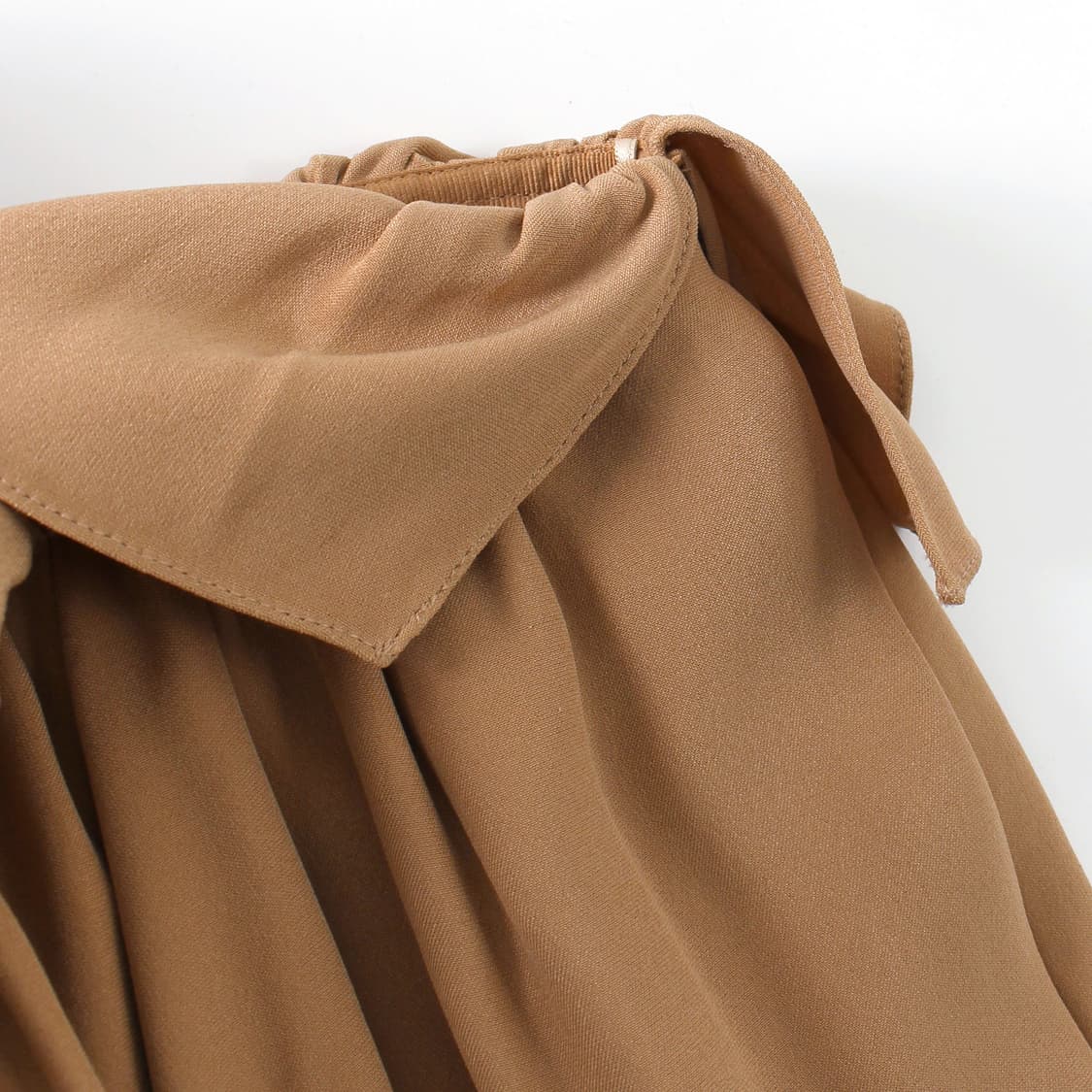 끌로에 Chole 실크 러플 베이지 반바지 숏팬츠 상품이미지4