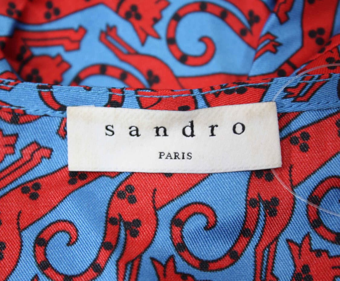 N-10549/산드로 정품 여성용 캣패턴 원피스 36 상품이미지3