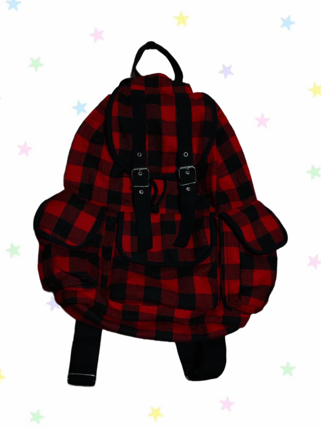 체크 쓰리포켓 백팩 상품이미지1