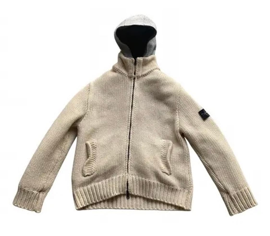 스톤아일랜드 털실 니트 집업(내피 탈부착) L 사이즈(XL 사이즈 가능) 상품이미지4